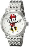 Disney Men's W001881 Minnie Mouse Analog Display Analog Quartz Silver Watch