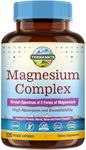 Terranics 5-in-1 Magnesium Complex Supplement 500mg - 5 Forms High Absorption Magnesium Glycinate Citrate Malate Aspartate Gluconate - Non-GMO 120 Vegan Magnesio Capsule for Sleep Muscle Heart Health