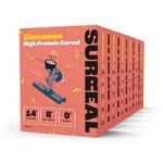 Surreal Cinnamon - High Protein Keto Cereal 6 Pack - Zero Sugar- Healthy Plant Based Cereal - High in Fibre - Low Carb - Gluten Free - Vegan - 14g of Protein, 0g of Sugar - 240g per Box