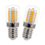 WOWLED E14 LED Light Bulb, 3W Fridge Range Hood Bulbs, Warm White Energy Saving Bulbs for Kitchen Home Garden Light Mircorwave Oven Bulbs, 220-240V, Non Dimmable, 2Pcs