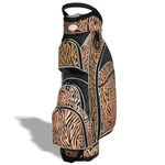 Womens Golf Bag - Taboo Fashions Lightweight Ladies Cart Bag, 14-Way, 7 Zippered Pockets, Rain Hood, Insulated Beverage Compartment (Wildcat)