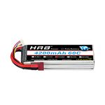 HRB 4S 14.8V 4200mAh 60C LiPo Battery Pack with T Plug for RC Evader BX Car, RC Truck, RC Truggy RC Airplane UAV Drone FPV