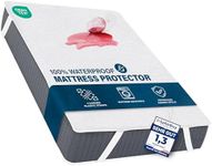 Utopia Bedding Waterproof Strap Mattress Protector Single Bed 90 x 200 cm White, Fits Up to 30cm Deep Mattresses, Premium Terry Mattress Protector, 4 Side Elastic Strap Mattress Cover