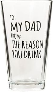 Artisan Owl To Dad From The Reason You Drink - Funny 16oz Pint Glass