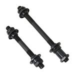 ZRM&E 2pcs Durable Steel Axles Black Hollow Hub Shaft Front and Rear Axle Kit MTB Quick Release Bicycle Hub 108mm, 145mm for Mountain MTB Bike