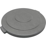 SPARTA Bronco Round Waste Bin Trash Container Lid 20 Gallon - Gray