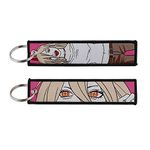 Mamarmot 2 Pack Anime Key Fobs Embroidered Key Jet Tag Backpack Tag Tail Motorcycle Car Key Ring Holder Keychains Keyring, Cartoon-16, Small