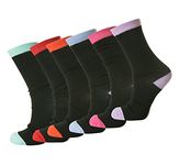 6 PAIRS NON ELASTIC DIABETIC LADIES EASY GRIP LOOSE SOFT TOP RICH COTTON SOCKS UK 4-7 EUR 35-39 Rozgul­®