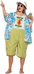 Forum Men's Tropical Tourist Costume, Multi/Color, One Size