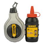 DEWALT DWHT47408-0 6 to 1 Chalk Reel with Red Chalk