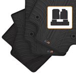 Travall ® Waterproof Rubber Car Mats (set of 5) fits: Honda CR-V CRV (2012-2017) specifically for Right Hand Drive (RHD) Models