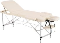 YOUNIKE Portable Foldable Lash Bed for Eyelash Extensions, Adjustable Height Aluminum Facial Spa Table - Lightweight Professional Beauty Salon & Home Use Massage Bed (White)