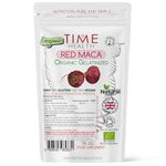 Organic Red Maca Root - 2000mg per Capsule - Peruvian Source - Gelatinized for Absorption - UK Manufactured - Pullulan (120 Capsule Pouch)