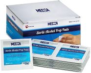 MEDca Alcohol Prep Pads, Sterile, Medium, 2-Ply PACK OF 200