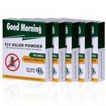 Good Morning Fly Killer Spray Powder for Houseflies, Fruit Flies & Other Flying Insects | Fast Acting Pest Control | Home Use | Pack of 5, 100 Grams