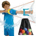 Hogaruly Water Balloon Launcher Slingshots for Kids with 12 Pcs Reusable Water Balloons Pool Toys for 3-10 Years Old Boys & Girls Outdoor Backyard Water Games Beach Toy
