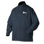 Welding Jacket, Navy, Cotton/Nylon, XL by Miller Electric