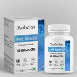 Meibotan Probiotics Bifidobacterium Lactis 50 Billion CFU For Men & Women | Increases Immunity, Microcrystalline cellulose, Control Body Weight, Digestion support - 60 Veg Capsules