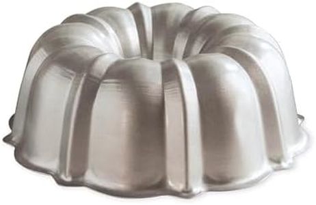 Nordic Ware Formed Treat Bundt Pan, 12-Cup, Silver