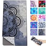 Microfiber Quick Dry Beach Towel – Lightweight Sand Free Oversized Large Towel Accessories Travel Must Have Swim Pool Yoga Camping Gear Summer Cruise Ship Compact Sandproof Item Gift Art Mandala