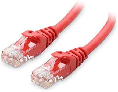 Cable Matters 10Gbps Snagless Short Cat 6 Ethernet Cable - 1ft, Cat 6 Cable, Cat6 Cord, Ethernet Cord, Red