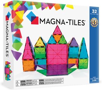 MAGNA-TILES Classic Magnetic Building Set, 32-Piece