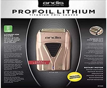 Andis Profoil Lithium Plus Feuille Rasoir Électrique Cuivre Or Rose 17225 Rasoir Électrique Version UK