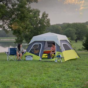 CORE 6-Person Instant Cabin Tent – Large Pop Up, 60s Setup, Organizer
