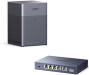 UGREEN NASync DH4300 Plus 4-Bay Desktop NAS Bundle with 2.5gb Switch
