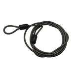 T.O.G. Cycling Bike Bicycle Lock Security Loop Cable Lock Scooter U-Lock Black