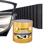 Spurtar Garage Wall Protectors Self Adhesive,Eva Foam Sheet Car Door Edge Protector, High Density Wavy Mat Garage Wall Padding Bumper Guards, Car Essentials, 79"L x 8"W x 3/5"