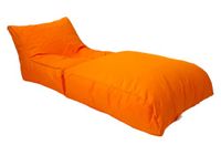 HH Home Hut Beanbag Bed Chair Indoor And Outdoor Extra Large Oversized Gaming Seat XXXL Garden Adult Bedroom Weather Resistant (Waterproof) Orange