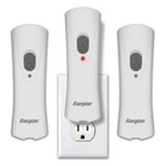 Energizer Weatheready Rechargeable Compact Handheld Light, Plug-in Rechargeable LED Light, Automatic Turn-On Emergency Flashlight, Built-in Rechargeable Battery Included, 3 Count