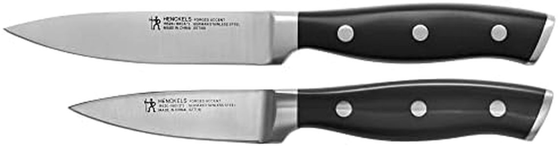 HENCKELS Forged Accent Razor-Sharp 2-pc Paring Knife Set, German Engineered Informed by 100+ Years of Mastery,Black