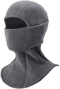 ROCKBROS Cold Weather Balaclava Ski Mask for Men Windproof Thermal Winter Scarf Mask Women Neck Warmer Hood for Cycling (Thick-Fleece DeepGray)