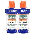 TheraBreath Healthy Gums Periodontist Formulated 24-Hour Oral Rinse with CPC, Clean Mint, 16 Ounce (Pack of 2)