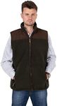 Hazy Blue Mens Denton Full Zip Bodywarmer Gilet Vest Waistcoat Country Clothing - Green - XL