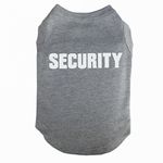 Dog Shirt Tee Shirts Puppy Summer Clothes Dog Tank Top Vest SECURITY Sweat Shirt for Small dog Medium Dog Cat (XXXL, Grey)