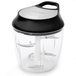 ZOLMER® Onion Chopper - Manual Vegetable Chopper Cutter with Pull Cord - Multi-Chopper Onion Cutter with 940ml Capacity - Onion Cutter/Salad Chopper