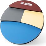 TENTOTEN Drum Pad, 4 Kinds Elasticity Drum Practice Pad for Snare, Tom, Floor-tom & Ride Cymbal, Silent Practice Drum Pad and Portable Practice Pad for Drummers (12")