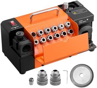 VEVOR Drill Bits Sharpener MR-13A+, 3-15mm Drill Bit Grinder Sharpener with 95°-135° Adjustable Point Angle, 5800RPM High Speed Re-Sharpening Machine with 13 Collets & CBN Wheel for Workshops Garages