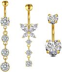 D.Bella Belly Rings for Women Belly