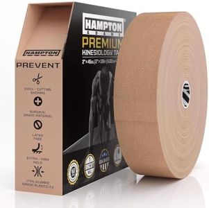 Hampton Adams Kinesiology Tape, Uncut Roll, Waterproof Muscle Support