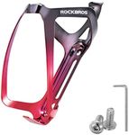 ROCKBROS Bike Water Bottle Holder - Lightweight Aluminum Bike Water Bottle Cage Brackets Adjustable Bicycle Cup Holder for MTB Road Bike