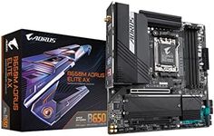 GIGABYTE B650M AORUS Elite AX (AM5/ LGA 1718/ AMD B650/ Micro-ATX/ DDR5/ 2* M.2/ PCIe 5.0/ USB 3.2 Gen2X2 Type-C/Intel 2.5GbE LAN/Q-Flash Plus/EZ-Latch/Gaming Motherboard)