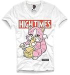 E1Syndicate T Shirt HIGH Times Bong CAT Weed Critical Kush Green Crack X-Large V-Neck