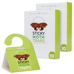 Elegancely 20 PACK Moth Trap – Moth Repellent for Wardrobes - Foil Wrapped Clothes Moth Trap - Sticky Pheromone Traps, Paper Moth Traps For Wardrobe