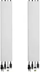 ECHOGEAR Cord Hider for Wall Mounted TV 2 Pack - 2X 48 Long Cord Raceways Can Be Cut to Any Length - Cable Cover Installs On The Wall in Minutes with A Screwdriver to Hide Wires