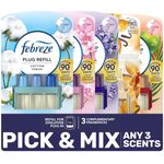 Febreze 3Volution Plug In Diffuser Air Freshener Refills - Home & Office Complementary Fragrances - Pick & Mix Any 3 Scents - 20ml - Box of 3