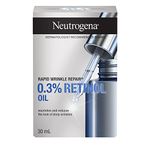 Neutrogena Anti Aging Retinol Oil for Face, Rapid Wrinkle Repair Face Serum and Eye Serum, 30 Milliliters